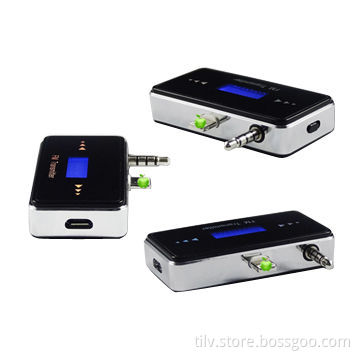In-car Wireless LCD Handsfree 3.5mm Jack FM Transmitter